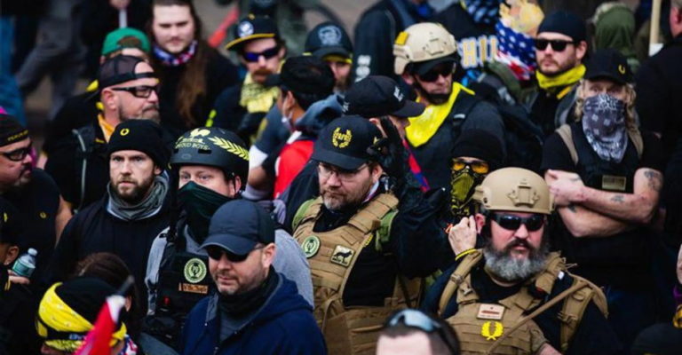 Proud Boys' founder declares 'massive civil war' as members accuse each ...