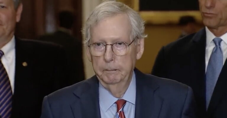 McConnell 'Abruptly' Freezes at News Conference, Escorted Away (Video)